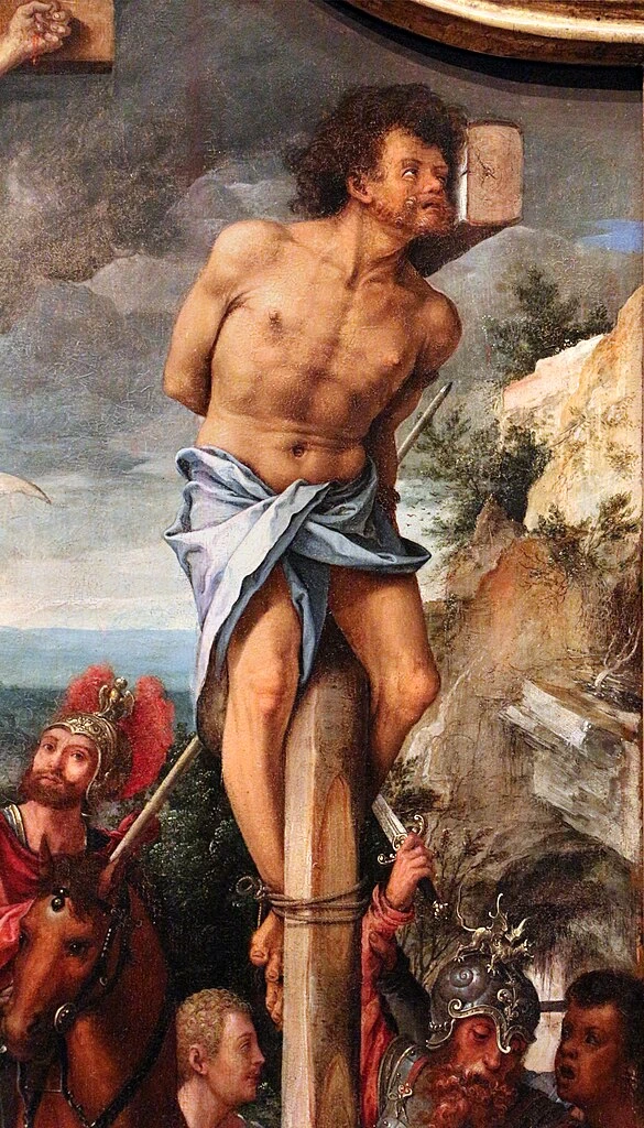 Trittico della crocifissione - Detroit Institute of Arts, dettaglio 2